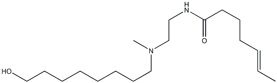 N-[2-[N-(8-Hydroxyoctyl)-N-methylamino]ethyl]-5-heptenamide Structure