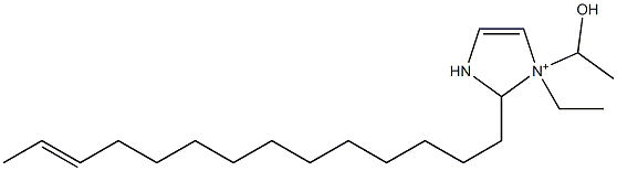 1-エチル-1-(1-ヒドロキシエチル)-2-(12-テトラデセニル)-4-イミダゾリン-1-イウム 化学構造式