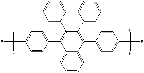 9,14-Bis[4-(trifluoromethyl)phenyl]benzo[b]triphenylene Structure