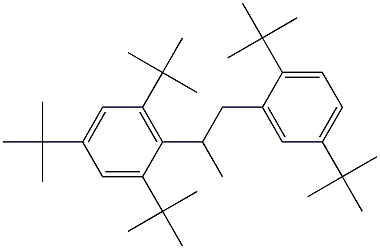 2-(2,4,6-Tri-tert-butylphenyl)-1-(2,5-di-tert-butylphenyl)propane,,结构式