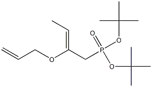 [2-(2-Propenyloxy)-2-butenyl]phosphonic acid di-tert-butyl ester 结构式