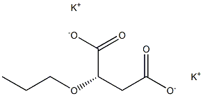 [S,(-)]-2-Propoxysuccinic acid dipotassium salt Structure