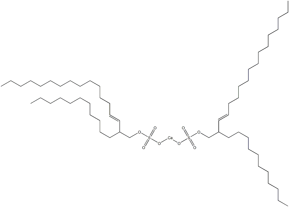 Bis(2-undecyl-3-heptadecenyloxysulfonyloxy)calcium,,结构式