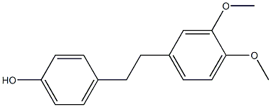 4-[2-(3,4-Dimethoxyphenyl)ethyl]phenol,,结构式