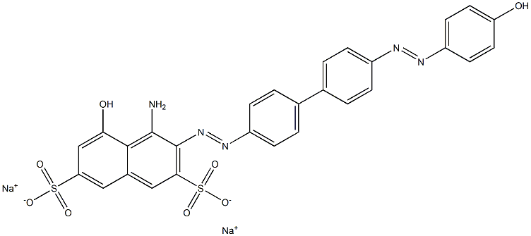 4-Amino-5-hydroxy-3-[[4'-[(4-hydroxyphenyl)azo]-1,1'-biphenyl-4-yl]azo]naphthalene-2,7-disulfonic acid disodium salt|