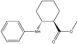 (1R,2R)-2-(Phenylamino)cyclohexane-1-carboxylic acid methyl ester Struktur