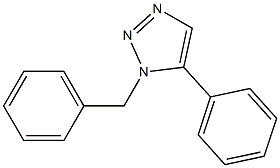1-Benzyl-5-phenyl-1H-1,2,3-triazole Struktur