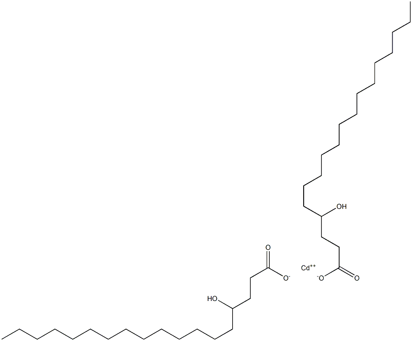 Bis(4-hydroxystearic acid)cadmium salt,,结构式