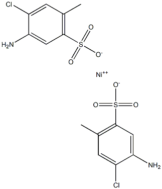 ビス(2-アミノ-4-クロロ-5-メチルベンゼンスルホン酸)ニッケル(II) 化学構造式
