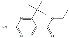 2-Amino-4-tert-butylpyrimidine-5-carboxylic acid ethyl ester,,结构式
