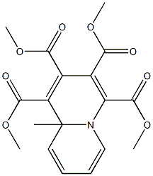 9a-Methyl-9aH-quinolizine-1,2,3,4-tetracarboxylic acid tetramethyl ester,,结构式