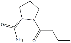 1-Butyryl-L-prolinamide Structure