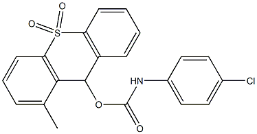 9-(4-Chlorophenylaminocarbonyloxy)methyl-9H-thioxanthene 10,10-dioxide Structure