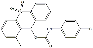 9-(4-Chlorophenylaminocarbonyloxy)methyl-9H-thioxanthene 10,10-dioxide 结构式