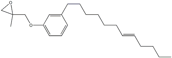 3-(7-Dodecenyl)phenyl 2-methylglycidyl ether 结构式