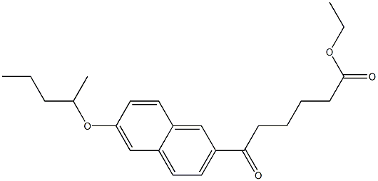6-Oxo-6-[6-(1-methylbutoxy)-2-naphtyl]hexanoic acid ethyl ester