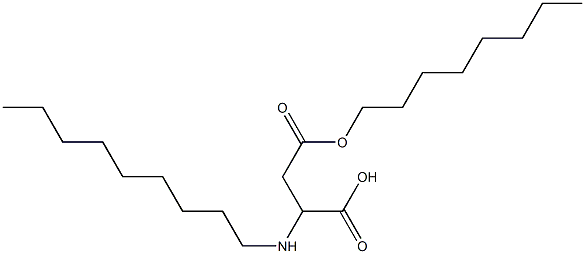 2-Nonylamino-3-(octyloxycarbonyl)propionic acid,,结构式