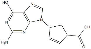 4-(2-Amino-6-hydroxy-9H-purin-9-yl)-2-cyclopentene-1-carboxylic acid