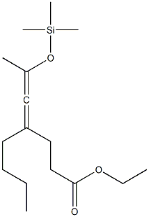  6-Trimethylsilyloxy-4-butyl-4,5-heptadienoic acid ethyl ester