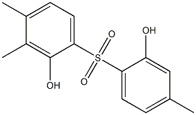 2,2'-Dihydroxy-3,4,4'-trimethyl[sulfonylbisbenzene],,结构式
