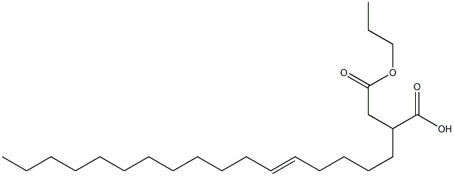 2-(5-ヘプタデセニル)こはく酸1-水素4-プロピル 化学構造式