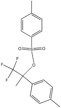 4-Methylbenzenesulfonic acid 1-(trifluoromethyl)-1-(4-methylphenyl)ethyl ester Structure