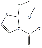 3-Nitro-2,3-dihydro-2,2-dimethoxythiophen-3-ide Structure