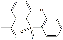 1-Acetylphenoxathiin 10,10-dioxide Structure