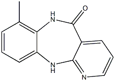 6,11-Dihydro-7-methyl-5H-pyrido[2,3-b][1,5]benzodiazepin-5-one Structure
