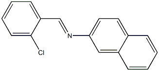 2-(2-Chlorobenzylideneamino)naphthalene Structure