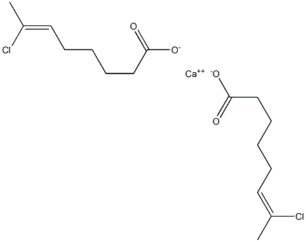 Bis(7-chloro-6-octenoic acid)calcium salt,,结构式