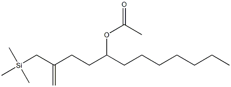 Acetic acid 2-[(trimethylsilyl)methyl]-1-dodecen-5-yl ester