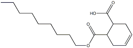 4-Cyclohexene-1,2-dicarboxylic acid hydrogen 1-nonyl ester Structure