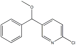 6-Chloro-3-[methoxy(phenyl)methyl]pyridine Structure