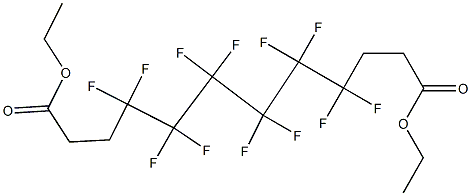 4,4,5,5,6,6,7,7,8,8,9,9-ドデカフルオロドデカン二酸ジエチル 化学構造式