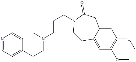 2,3-Dihydro-7,8-dimethoxy-3-[3-[N-[2-(4-pyridinyl)ethyl]-N-methylamino]propyl]-1H-3-benzazepin-4(5H)-one