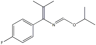 1-(4-Fluorophenyl)-1-[(isopropyloxy)methyleneamino]-2-methyl-1-propene 结构式