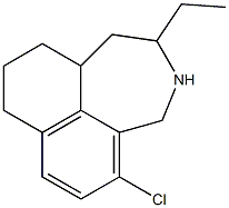 5-Chloro-2-ethyl-1,2,3,4,8,9,10,10a-octahydronaphth[1,8-cd]azepine Structure