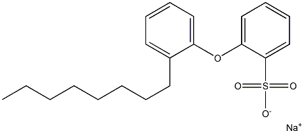 2-(2-オクチルフェノキシ)ベンゼンスルホン酸ナトリウム 化学構造式