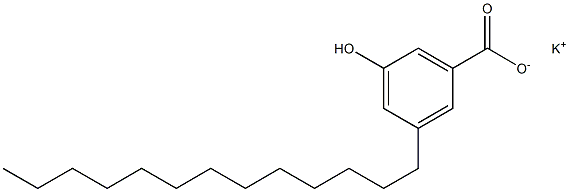 3-Tridecyl-5-hydroxybenzoic acid potassium salt,,结构式