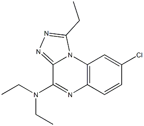 8-Chloro-4-diethylamino-1-ethyl[1,2,4]triazolo[4,3-a]quinoxaline Structure