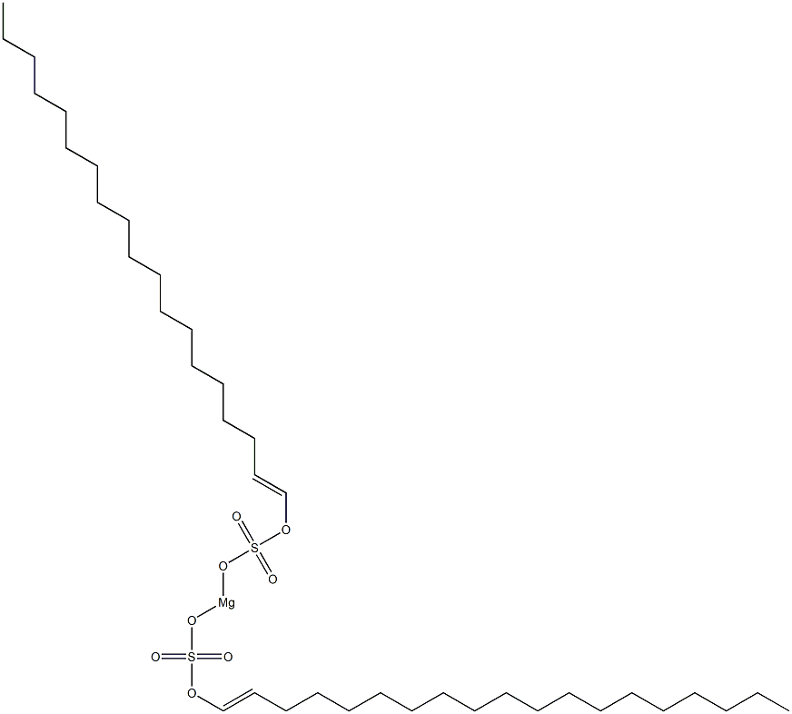 Bis[(1-nonadecenyloxy)sulfonyloxy]magnesium,,结构式