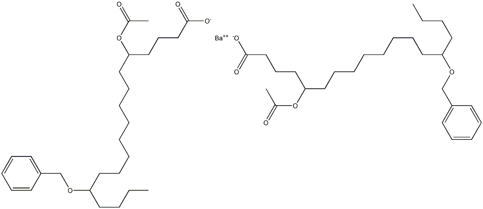  Bis(14-benzyloxy-5-acetyloxystearic acid)barium salt