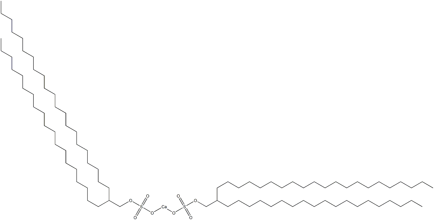 Bis(2-nonadecyltricosyloxysulfonyloxy)calcium Struktur