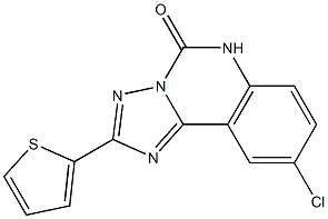 9-Chloro-2-(2-thienyl)[1,2,4]triazolo[1,5-c]quinazolin-5(6H)-one Structure