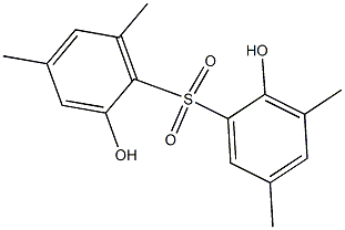 2,2'-Dihydroxy-3,4',5,6'-tetramethyl[sulfonylbisbenzene] 结构式