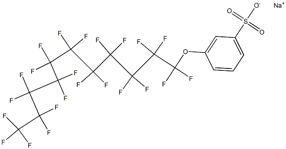 3-(Tricosafluoroundecyloxy)benzenesulfonic acid sodium salt Structure