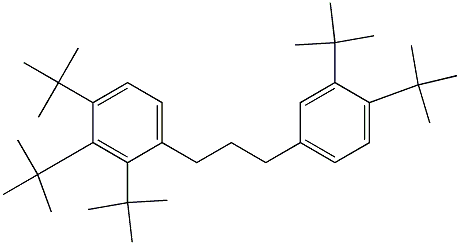 1-(2,3,4-Tri-tert-butylphenyl)-3-(3,4-di-tert-butylphenyl)propane,,结构式