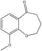 9-Methoxy-3,4-dihydro-1-benzoxepin-5(2H)-one Struktur