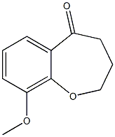 9-Methoxy-3,4-dihydro-1-benzoxepin-5(2H)-one 结构式